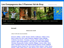 Tablet Screenshot of lescompagnonsdes3flammes.fr